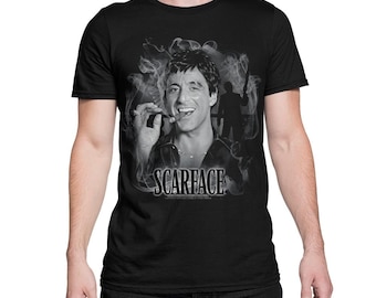 Tony Montana Scarface-T-shirt, Al Pacino-shirt, heren- en damesmaten