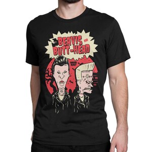 Beavis and Butt-Head Horror T-Shirt, Men&#39;s and Women&#39;s Sizes