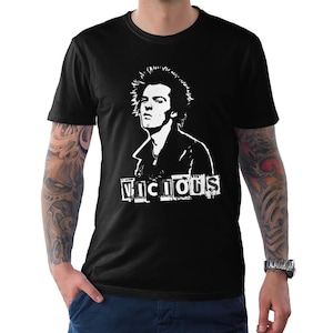 Sid Vicious T-Shirt, Men&#39;s and Women&#39;s Sizes