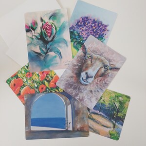 Lot de 6 cartes postales d'art - Reproductions de peintures originales de Cristina Archer