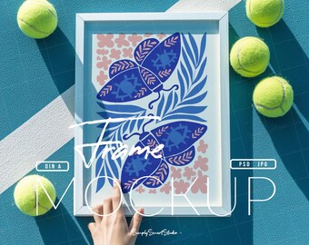Playful Frame Mockup, Photo Frame Mockup, Picture Frame Mockup, Funky Frame Mockup, Printable Poster Wall Artwork Frame Mockup, White Frame