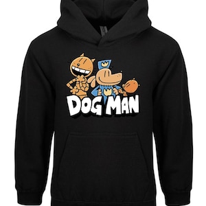 The Dog Man Cat Cartoon Hoodie, World Book Day Hoodies, National Numeracy Book Day Math Hoodies, Humanoid  Animal Dog Pullover 2025
