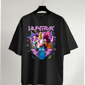Kpop Demon Hunters T-Shirts, , Jinu Manga Shirts Saja Girls Korean Super girls Shirt, Hunters Tshirt, Huntrrix Demon Girl T-Shirt  kids Top,