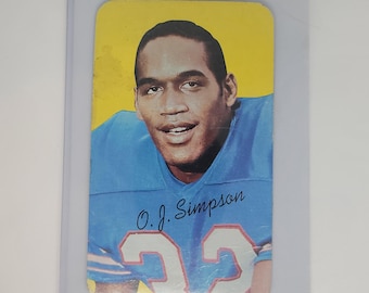 1970 Topps Super OJ Simpson #24 RC Rookie