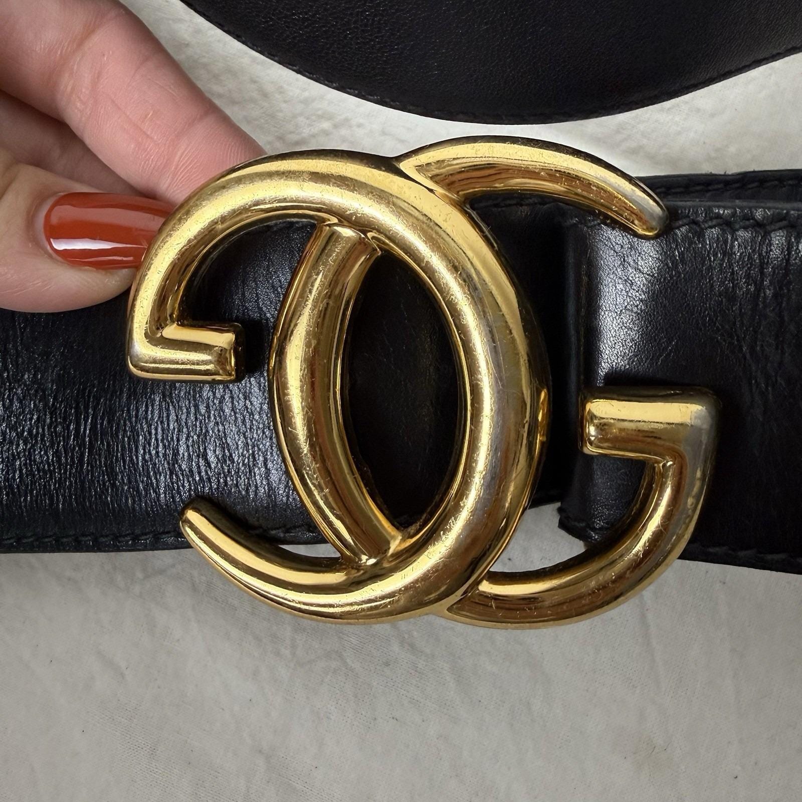 Gold G Gucci Belt - Etsy