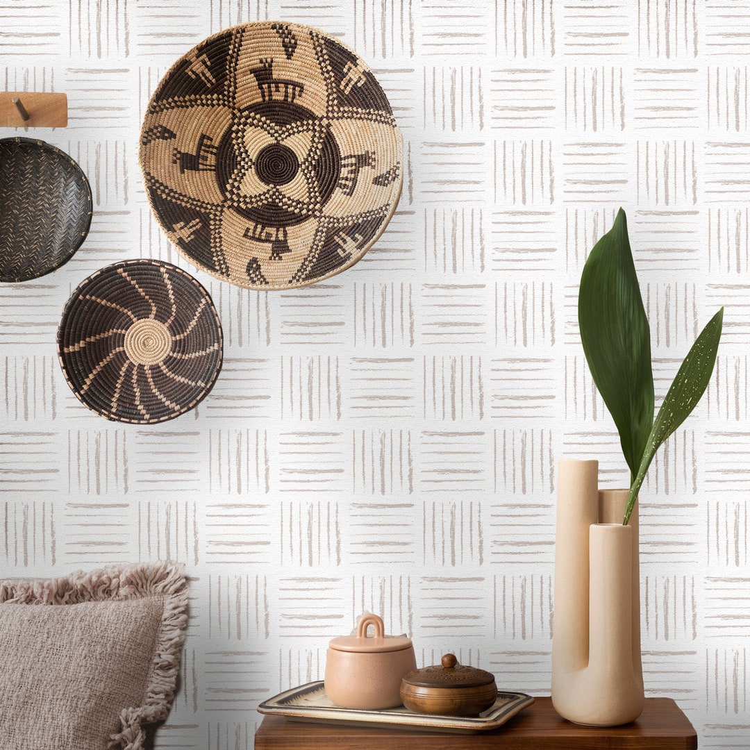 Bohemian Peel and Stick Wallpaper, Boho Wall Decor, Boho Removable ...