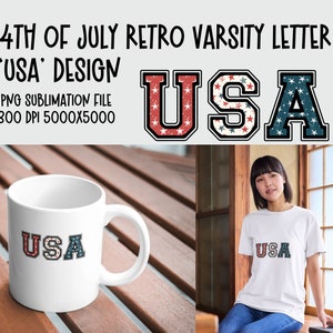 Carta do time do colégio dos EUA png Dia da Independência dos Estados Unidos na moda Gráfico 4 de julho T-shirt Gráficos POD Caneca sublimação design png para totebag