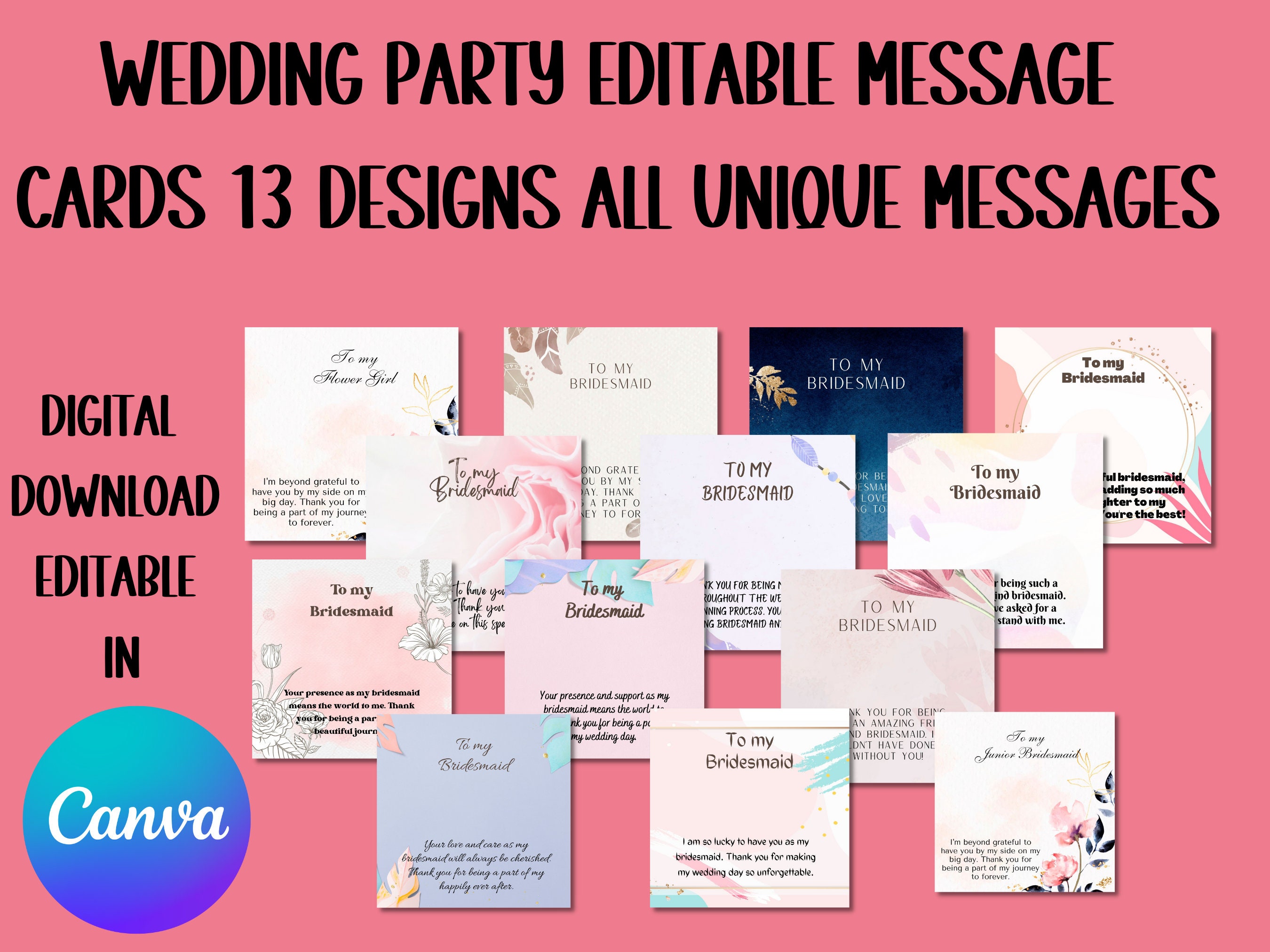 Awkward Styles Message Card Template Bundle,custom Wedding Card Designs