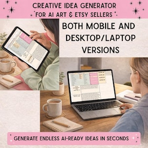 Creative Idea Generator for AI Art & Etsy Sellers (Digital Download)