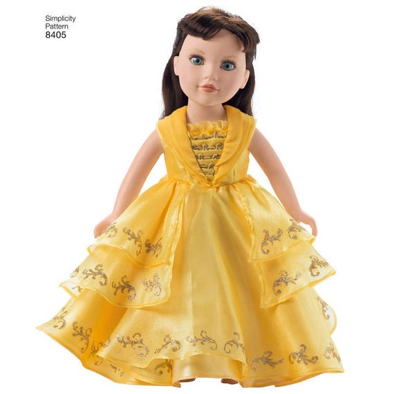 Belle Costume Pattern Beauty And The Beast Dress For 50