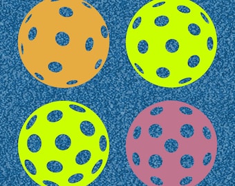Pickleball SVG Schnittdatei für Cricut und andere Schneidemaschinen - 4 Variationen