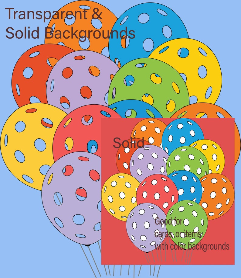 Pickleball Balloons SVG Cut Files for Cricut and Other Cut Etsy