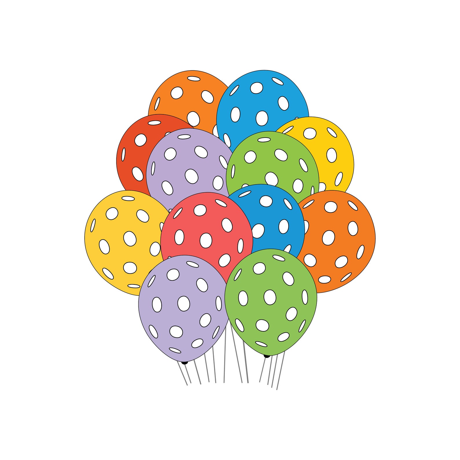 Pickleball Balloons SVG Cut Files for Cricut and Other Cut Machines Etsy