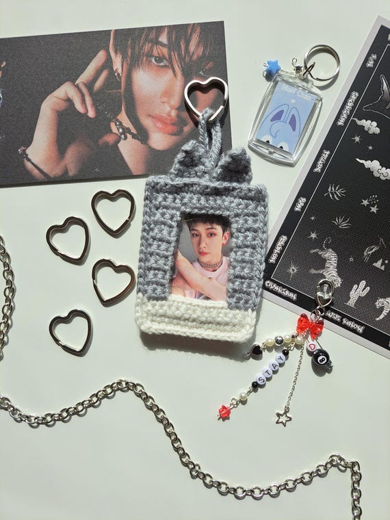 きーちゃん0109様オーダー Crochet Pc Holder Stray Kids Skzoo Handmade Photocard Stays