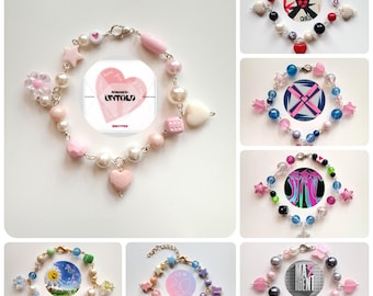 Bead Bracelet Kpop Merch Jewelry Y2k Coquette BTS Seventeen TXT