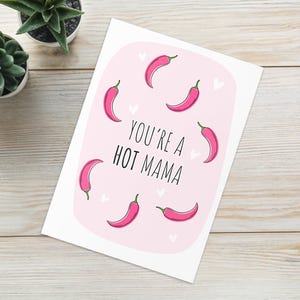 Cartão engraçado para o Dia das Mães de filhos/marido – "Você é uma mãe gostosa" | Cartão hilário para esposa, Cartão engraçado para mãe de filhos, Humor ousado e adulto