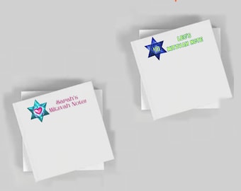 Mitzvah Note Pad for boys and girls Hebrew School mitzvah notes notepad Custom note pad Personalized notepad good deed notes
