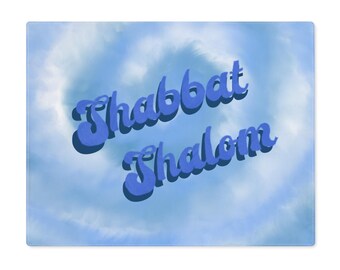 Challah Cover Shabbat Challah cover shabbat gift for jewish home bread cover placemat art judaica jewish gift groovy tie-dye shabbat shalom