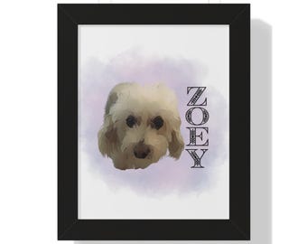 Pet portrait with watercolor splash background custom pet portrait dog art cat lover art animal lover gift dog portrait animal pet painting