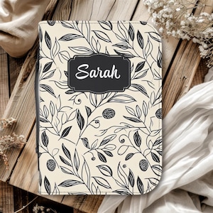 Floral Personalized Bible Cover, Custom Journal Holder, Religious Gift, Church Accessory, Faith-Based Cover, Christian Gifts