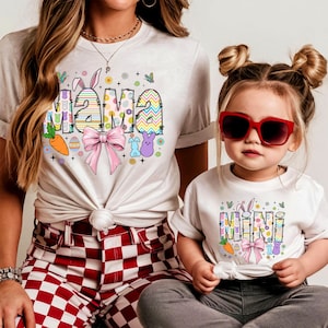 Matching Easter Shirt, Mama and Mini Christian Easter Shirt Jesus Easter Gift, He is Risen Outfit, Happy Easter Day Crewneck