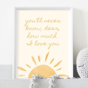 You Are My Sunshine Print | Nursery Decor | Multiple Print Sizes