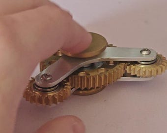EBE Device - Brass gear fidget spinner