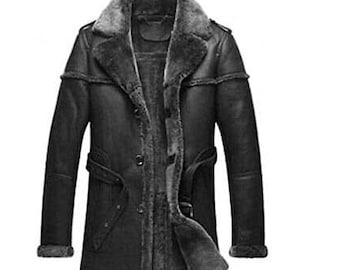 Men's Grey Fur Coat New arrival