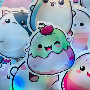 Squishmallows kawaii sticker vinyl sticker, premium kwaliteit, levendig en waterdicht