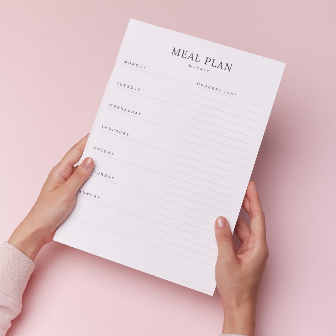 Digital Meal Planner - Printable & Customizable Weekly Meal Planning ...