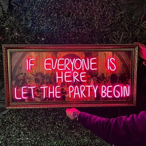 Neon Painting Art | Neon Sign Bedroom | Modern Wall Art | Neon Light | Framed Wall Art | Canvas Wall Art | Pop Art Canvas | Custom Neon Sign