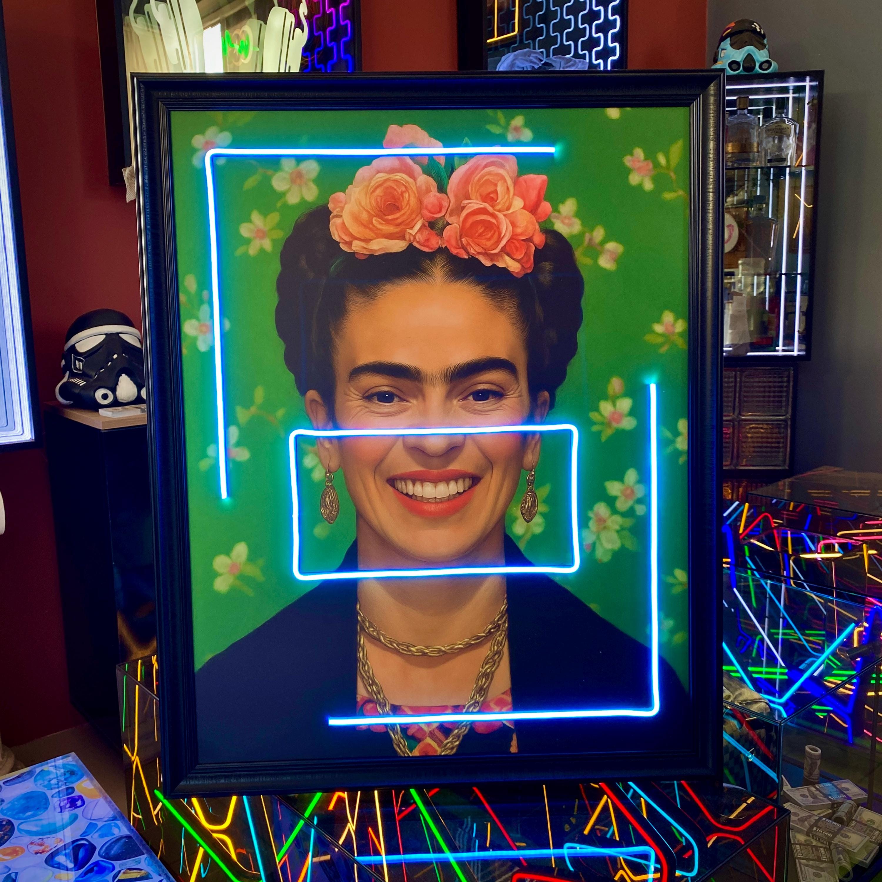 Frida Light Frida Kahlo Neon Painting Art | Neon Sign Bedroom | Pop Culture Wall ...