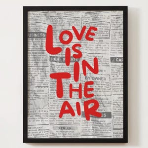 Love Is In the Air Wall Art | Digital Download