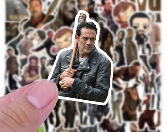 50 PCS - The Walking Dead , Tv Series Stickers | Waterproof Anime Decal Laptop, Water Bottle, Notebook