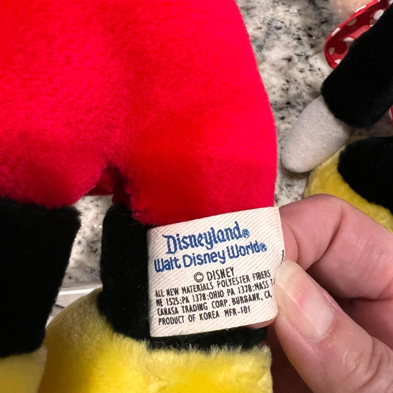 Mickey & Minnie Mouse - Vintage Disney Orignials -13" Plush Stuffed Doll Toys image 7