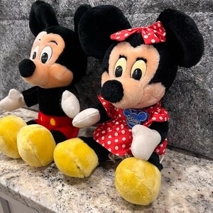 Mickey & Minnie Mouse - Vintage Disney Orignials -13" Plush Stuffed Doll Toys image 3