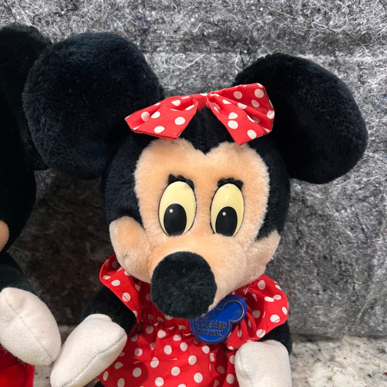 Mickey & Minnie Mouse - Vintage Disney Orignials -13" Plush Stuffed Doll Toys image 8