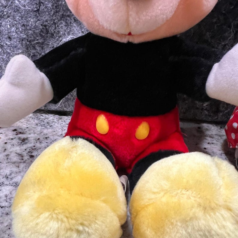 Mickey & Minnie Mouse - Vintage Disney Orignials -13" Plush Stuffed Doll Toys image 6