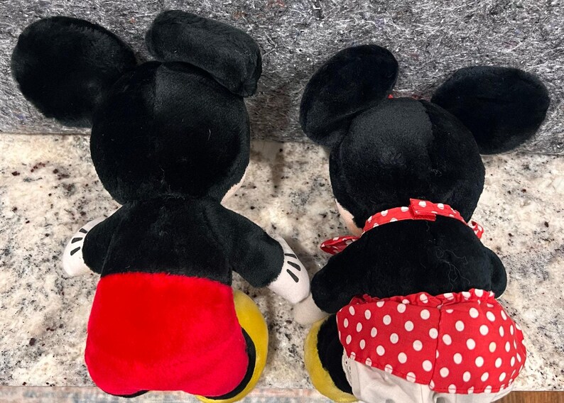 Mickey & Minnie Mouse - Vintage Disney Orignials -13" Plush Stuffed Doll Toys image 4