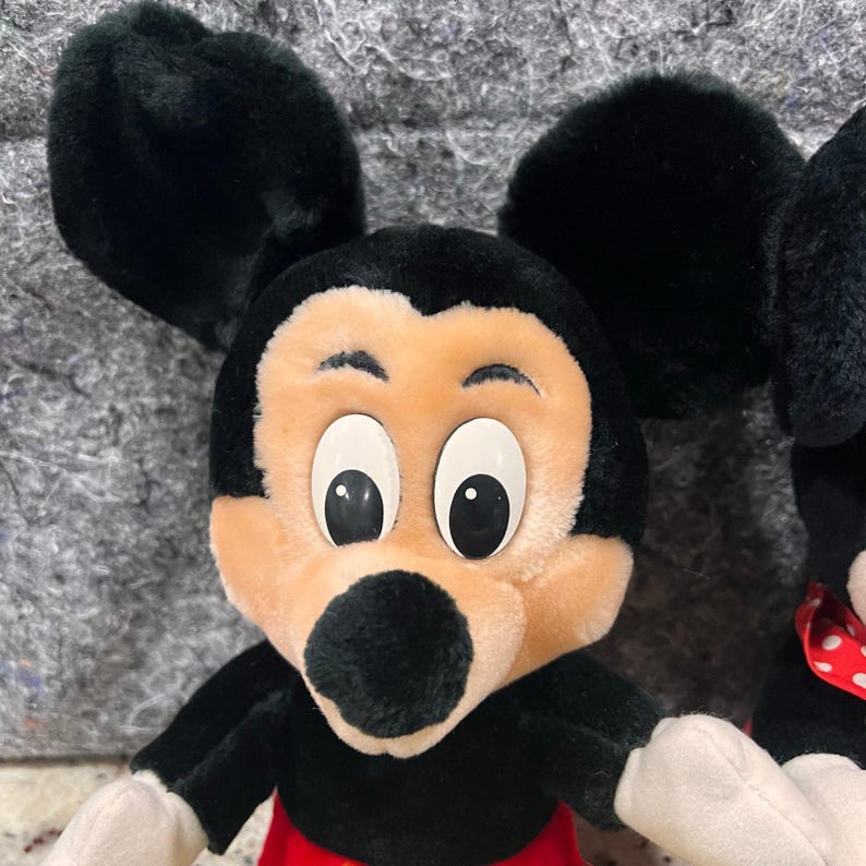 Mickey & Minnie Mouse - Vintage Disney Orignials -13" Plush Stuffed Doll Toys image 5