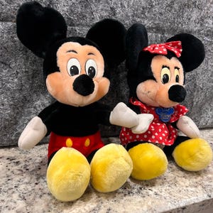 Mickey & Minnie Mouse - Vintage Disney Orignials -13" Plush Stuffed Doll Toys image 2