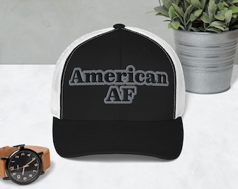 American AF Dad Trucker Cap American Pride Hat