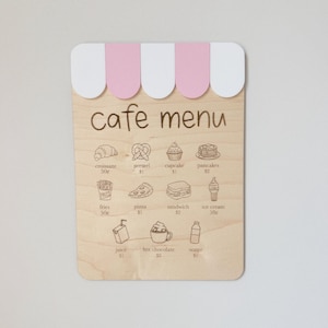 Enseigne de menu de café/salle de jeux/jeu imaginatif/café de jeu