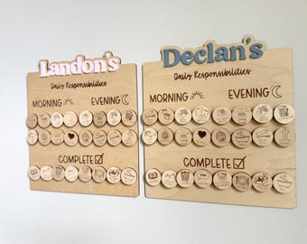 Daily Responsibilities Chart/Daily Chores Chart/Daily Routines/Kids