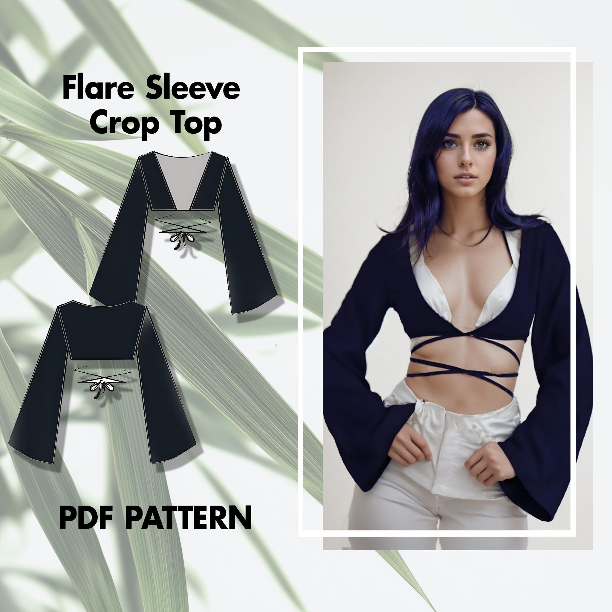 Flare Sleeve Top - Etsy