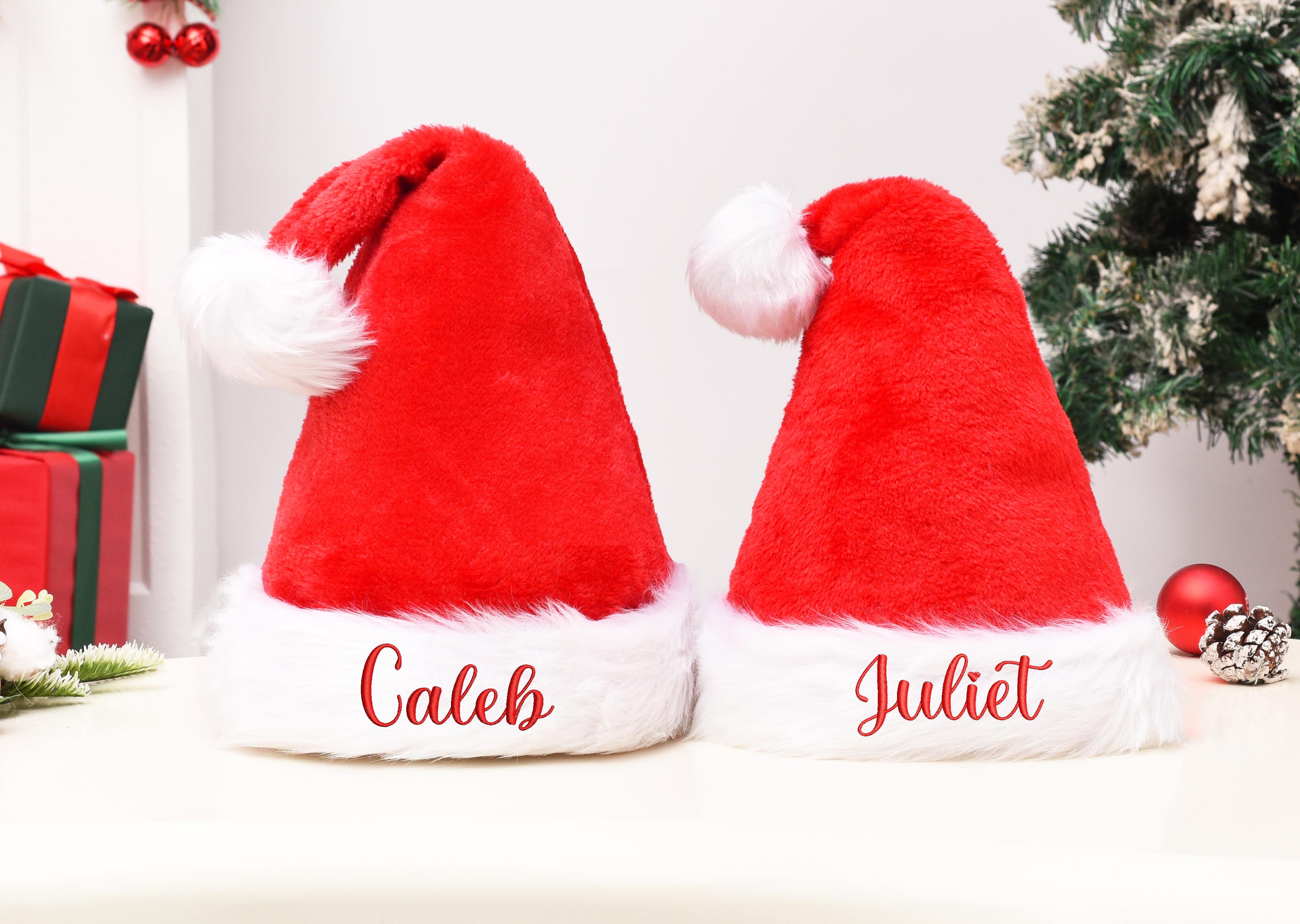Personalized Santa Hat,Custom Christmas Hat,Santa Hat,Christmas Hat,Christmas Party Hat,Santa Hats,Family Christmas Gift,Christmas Hats