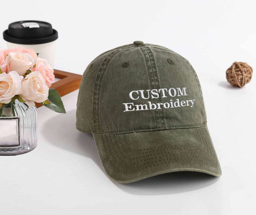 Custom Embroidered Cap,personalized Baseball Hats With Text Logo ...