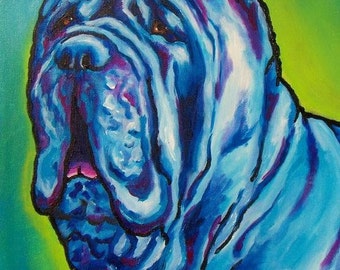 Neopolitan mastiff PRINT 8x10