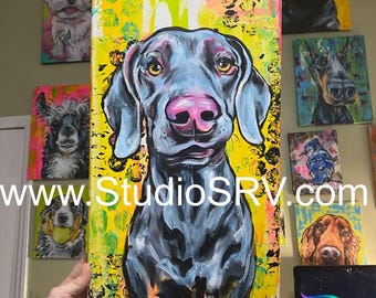 10x20 Weimaraner original