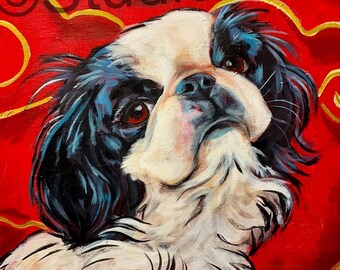 Japanese Chin Painting Print